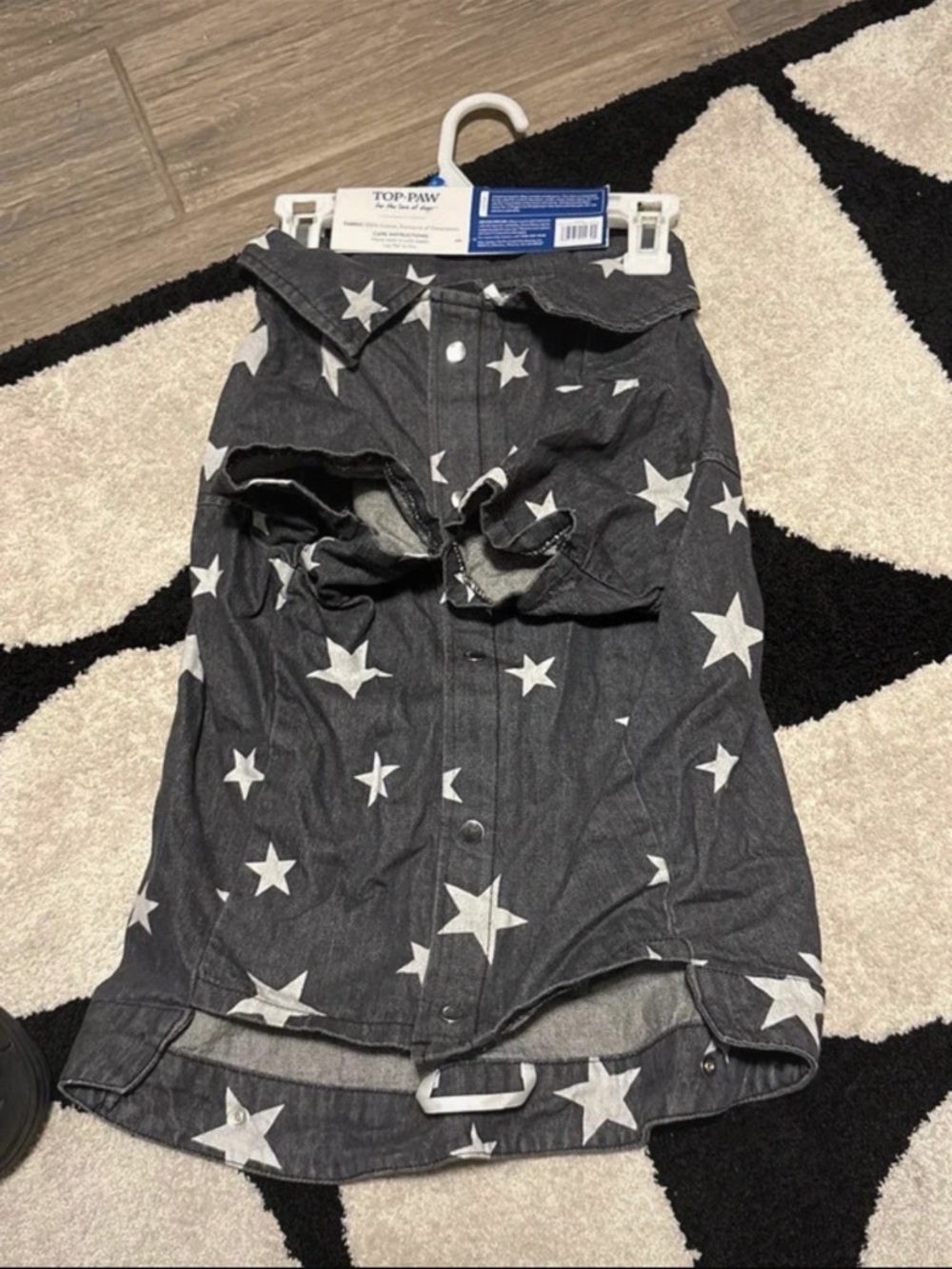 Top Paw pet Jean denim jacket XL